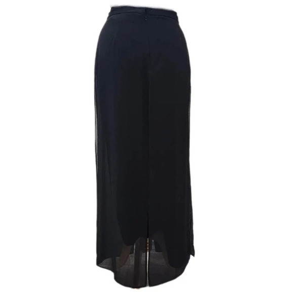 VINTAGE J.R. NITES Sheer Elegant Flared Black Pants, Women's 12 - Picture 7 of 7